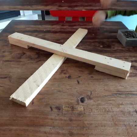 Kerstboomstandaard hout simpel